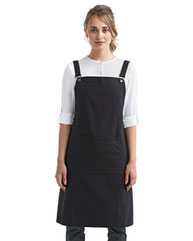 Cross Back Barista Apron with Pocket