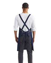 Cross Back Barista Apron with Pocket