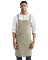 Cross Back Barista Apron with Pocket