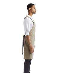 Cross Back Barista Apron with Pocket