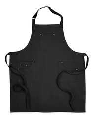 Cotton Chino Bib Apron with Pocket