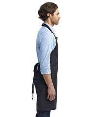 Cotton Chino Bib Apron with Pocket
