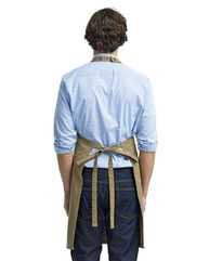 Cotton Chino Bib Apron with Pocket