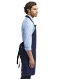 Artisan Collection by Reprime Cotton Chino Bib Apron with Pocket RP132