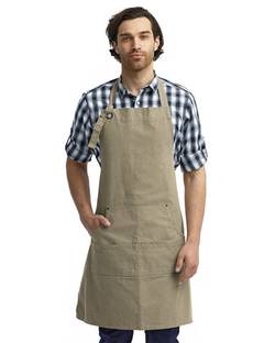 Artisan Collection by Reprime Calibre Cotton Canvas Apron with Pocket RP137 Artisan Collection by Reprime Calibre Cotton Canvas Apron with Pocket RP137