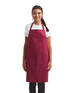 Artisan Collection by Reprime Recycled Bib Apron with Pocket RP154 Artisan Collection by Reprime Recycled Bib Apron with Pocket RP154