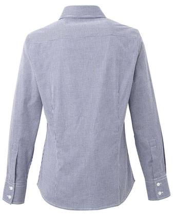 Women's Microcheck Gingham Cotton Shirt