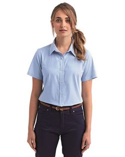 Women's Microcheck Gingham Short Sleeve Cotton Dress Shirt Women's Microcheck Gingham Short Sleeve Cotton Dress Shirt