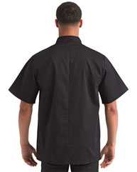 Ten Studded Front Chef Short Sleeve Coat