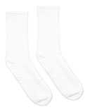 USA-Made Solid Crew Socks
