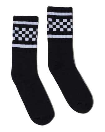 USA-Made Checkered Crew Socks