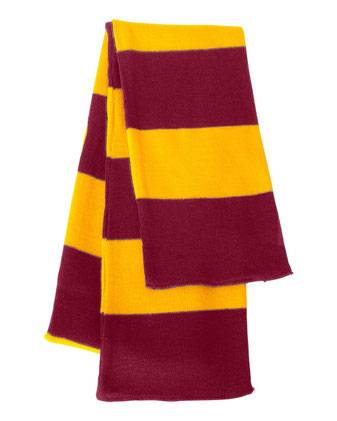 Sportsman Rugby-Striped Knit Scarf SP02
