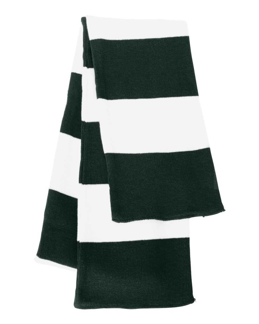 Sportsman Rugby-Striped Knit Scarf SP02