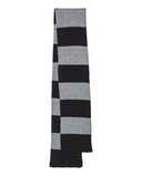 Rugby-Striped Knit Scarf