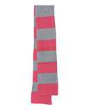 Rugby-Striped Knit Scarf