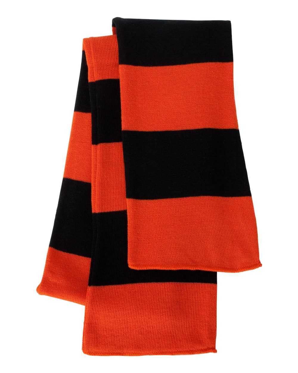 Sportsman Rugby-Striped Knit Scarf SP02