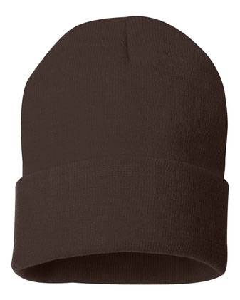 Sportsman 12" Solid Cuffed Beanie SP12