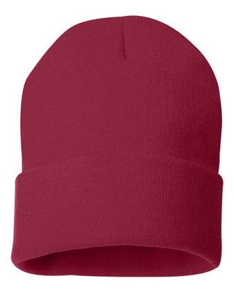 Sportsman 12" Solid Cuffed Beanie SP12