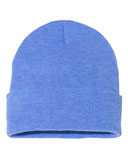 12" Solid Cuffed Beanie