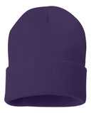12" Solid Cuffed Beanie