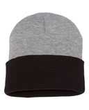 12" Color Blocked Cuffed Beanie