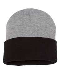 12" Color Blocked Cuffed Beanie