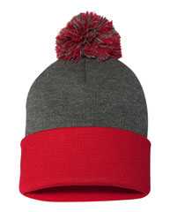 12" Pom-Pom Cuffed Beanie