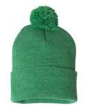 12" Pom-Pom Cuffed Beanie