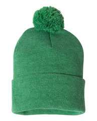 12" Pom-Pom Cuffed Beanie