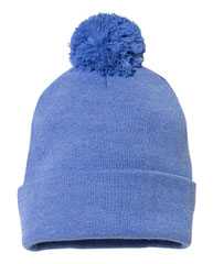 12" Pom-Pom Cuffed Beanie