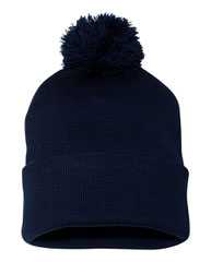 12" Pom-Pom Cuffed Beanie