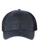 Faux Waxy Trucker Cap