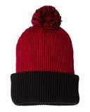 Sportsman 12" Speckled Pom-Pom Cuffed Beanie SP70