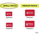 Small Blank Red Patch - Qty 10