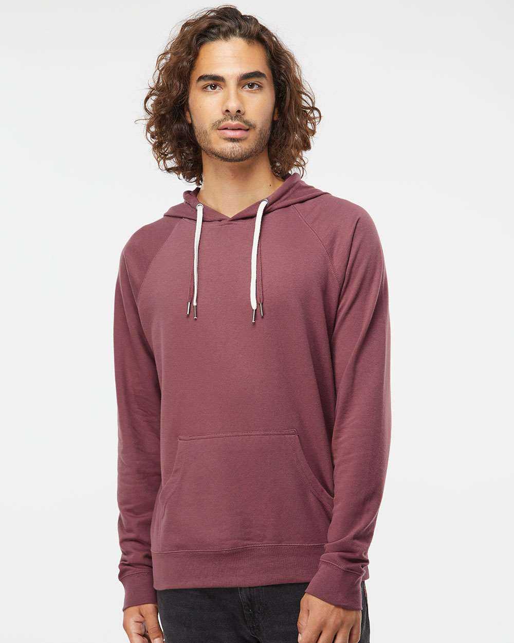 Independent Trading Co. Icon Lightweight Loopback Terry Hooded Sweatshirt SS1000