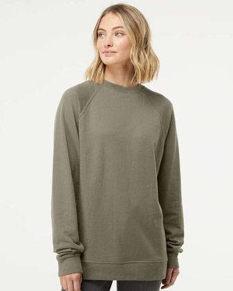 Independent Trading Co. Icon Lightweight Loopback Terry Crewneck Sweatshirt SS1000C
