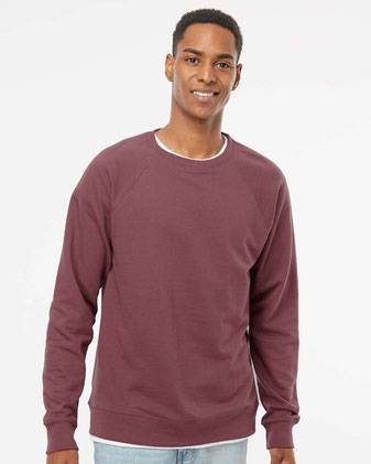 Independent Trading Co. Icon Lightweight Loopback Terry Crewneck Sweatshirt SS1000C