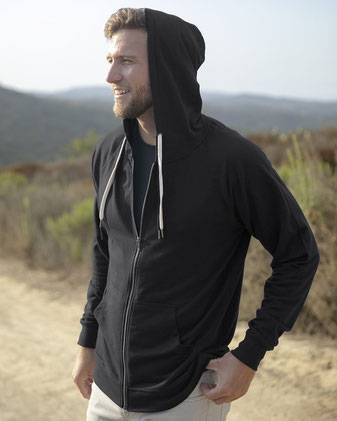 Icon Lightweight Loopback Terry Full-Zip Hooded Sweatshirt
