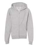 Youth Midweight Full-Zip Hooded Sweatshirt