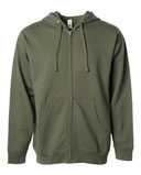 Midweight Full-Zip Hooded Sweatshirt