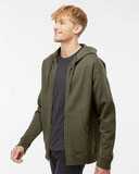 Midweight Full-Zip Hooded Sweatshirt