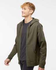 Midweight Full-Zip Hooded Sweatshirt