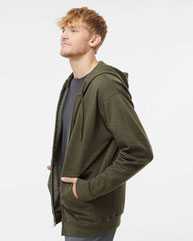 Midweight Full-Zip Hooded Sweatshirt