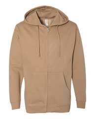 Midweight Full-Zip Hooded Sweatshirt