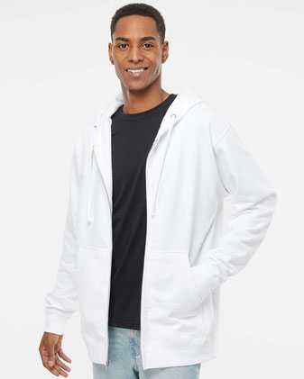 Midweight Full-Zip Hooded Sweatshirt