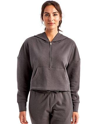 TriDri Women's Alice Half-Zip Hooded Sweatshirt TD077