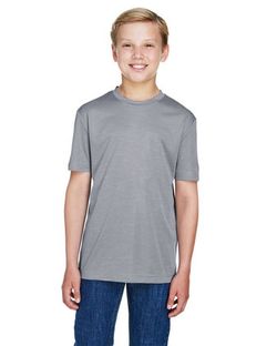 Team 365 Youth Sonic Heather Performance T-Shirt TT11HY Team 365 Youth Sonic Heather Performance T-Shirt TT11HY