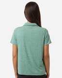 Women's Relay Heathered Stripe Polo