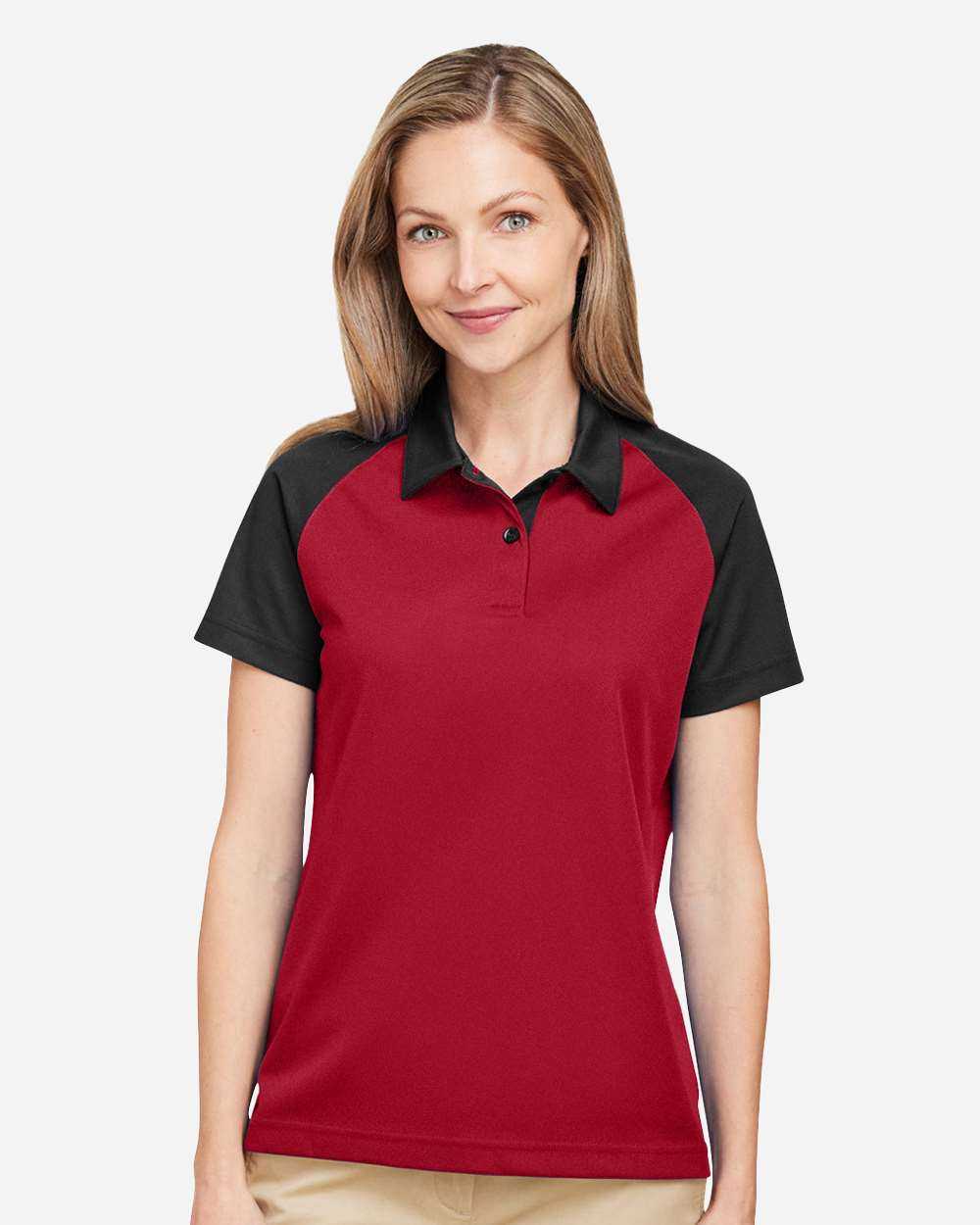 Team 365 Women's Command Snag-Protection Colorblock Polo TT21CW
