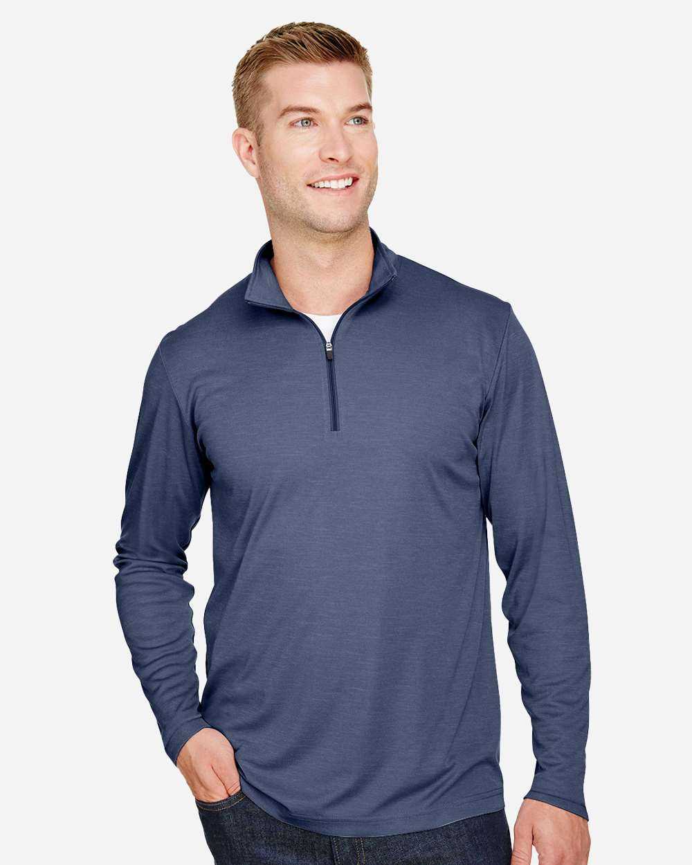 Team 365 Zone Sonic Heather Performance Quarter-Zip Pullover TT31H